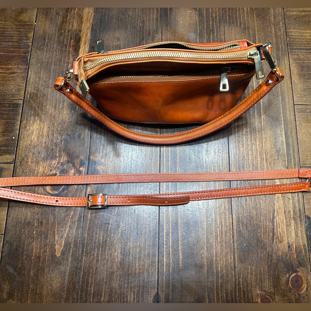 Diane Von Furstenberg Burnt Orange Crossbody or Hand Bag - Picture 3 of 8